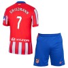 Original Trikotsatz Atlético Madrid Griezmann 7 Heimtrikot 2024-25 Für Kinder